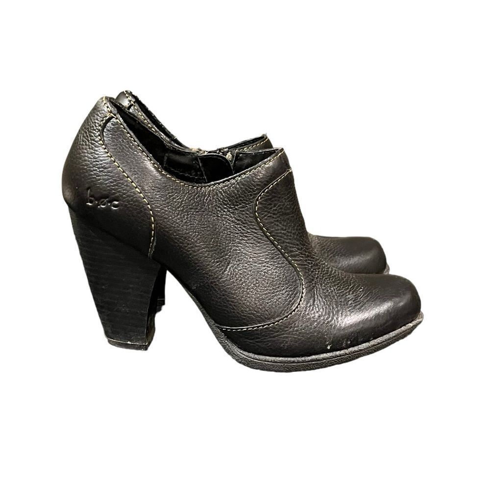 Boc black leather heels. Size 6